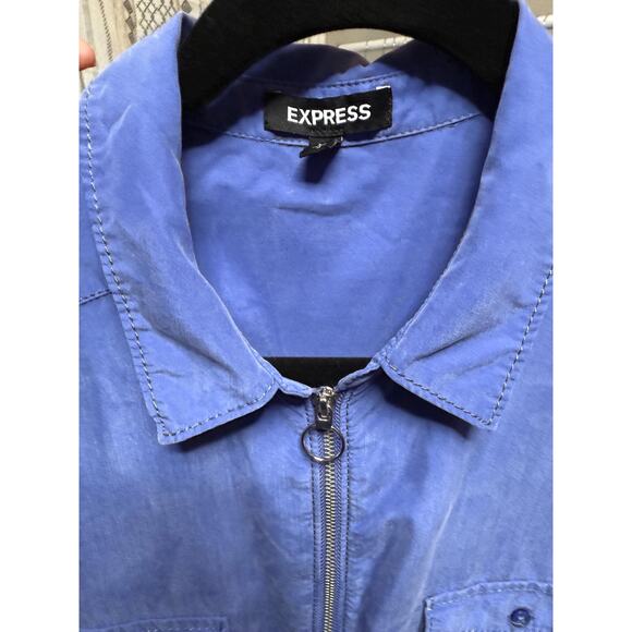 Womens express dress size Large ladies comfortable soft zippe front dress - Picture 3 of 3